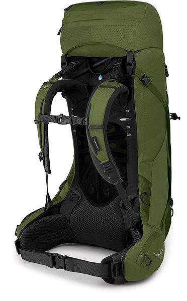 Hiking backpack Osprey Aether 55 II garlic mustard green .