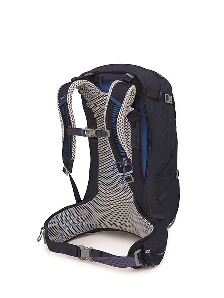 Hiking Backpack Osprey Stratos 34 cetacean blue Side view