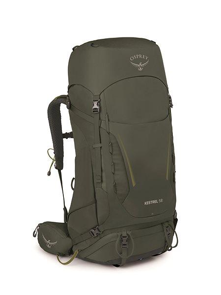 Hiking backpack Osprey Kestrel 58 Bonsai Green .