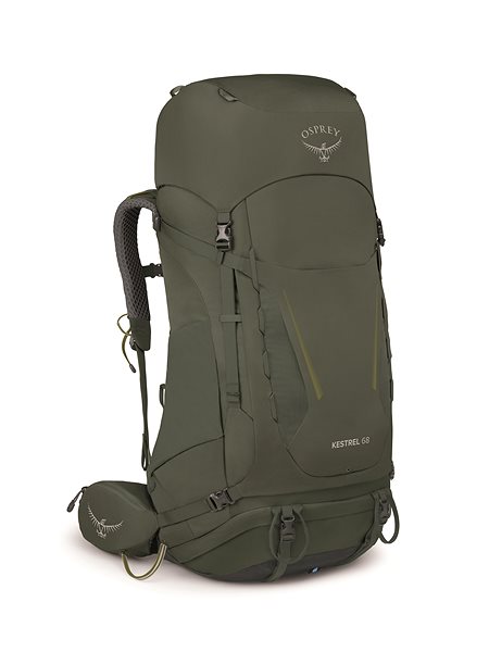 Hiking backpack Osprey Kestrel 68 Bonsai Green .