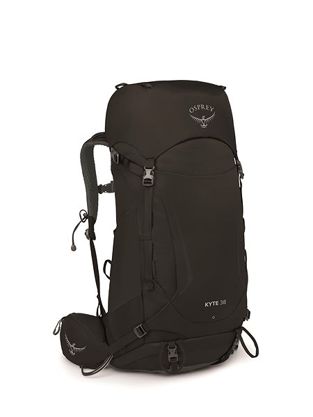 Osprey Kyte 38 Black hiking backpack.