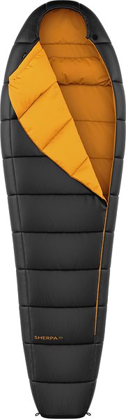 Hannah Sherpa 300 Jet Black/Inca Gold 190P Sleeping Bag.