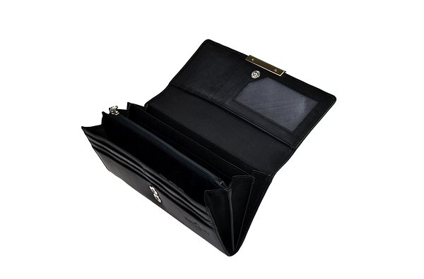 Peňaženka Dámska kožená peňaženka SEGALI 7066 čierna Vlastnosti/technológia