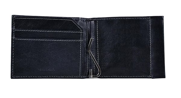 Peňaženka Kožená peňaženka na bankovky SEGALI 1751 tmavočierna Vlastnosti/technológia