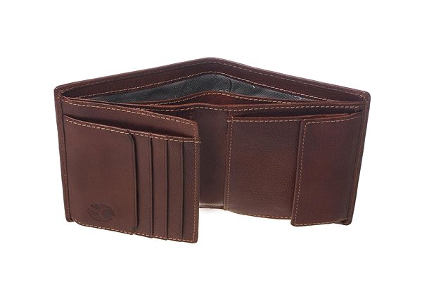 Peňaženka Pánska kožená peňaženka SEGALI 81046 hnedá Vlastnosti/technológia