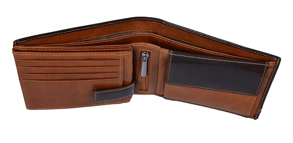 Wallet SEGALI 753 115 2007 dark brown/cognac Features/technology