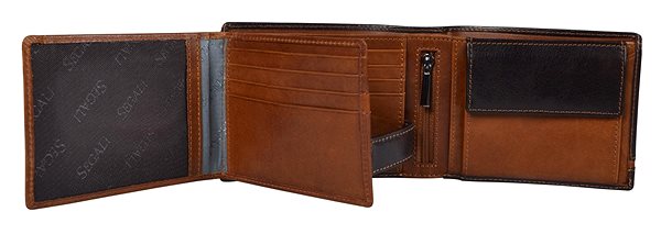 Wallet SEGALI 753 115 2007 dark brown/cognac Features/technology
