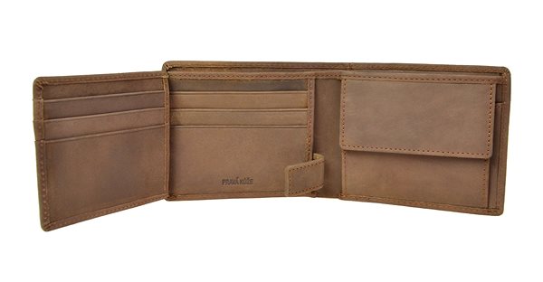 Peňaženka Pánska kožená peňaženka SEGALI 614827 A hnedá Vlastnosti/technológia
