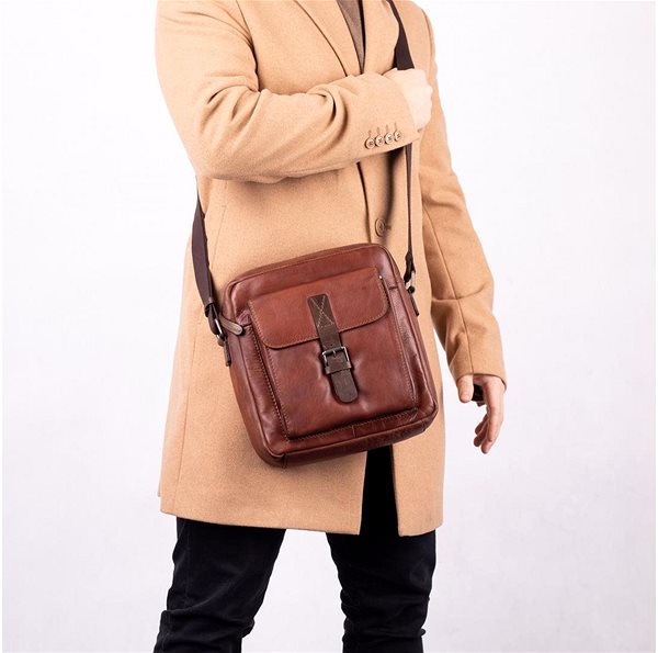 Shoulder bag Shoulder bag leather SEGALI 29405 tan Lifestyle