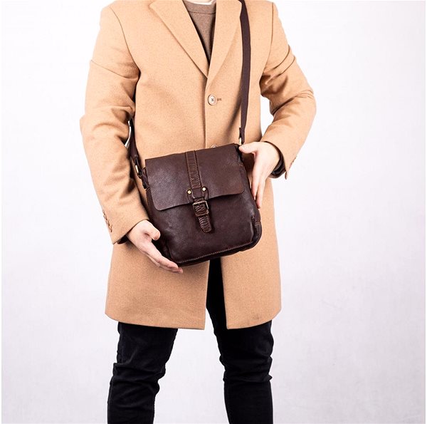 Shoulder bag Shoulder bag leather SEGALI 29394 brown Lifestyle