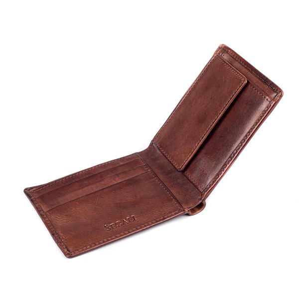Wallet SEGALI 55566 chestnut .