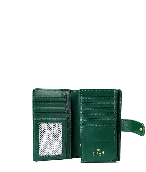 VUCH Maeva Middle Green Wallet.
