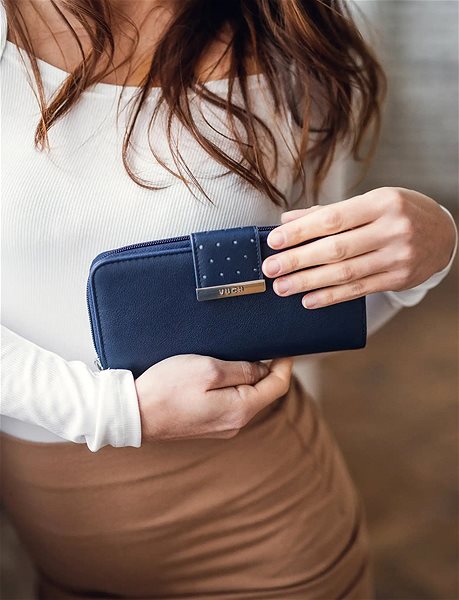 VUCH Florianna Dotty Blue Purse.