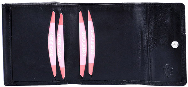 Wallet Old River Women's wallet small Schwarz .