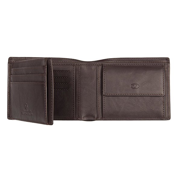 Tom Tailor Sam horizontal wallet, dark brown .