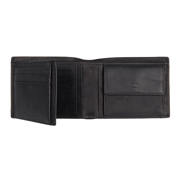 Tom Tailor Sam horizontal wallet, black .