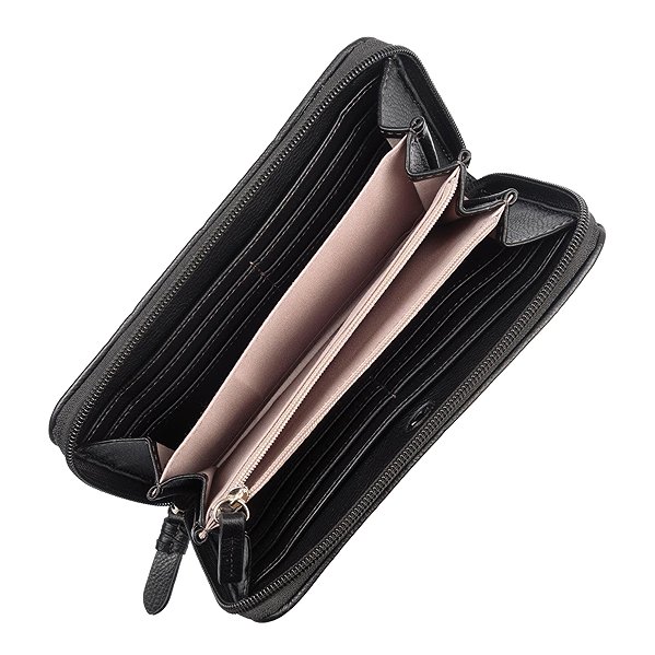 Tom Tailor Rosabel long zip wallet, black.