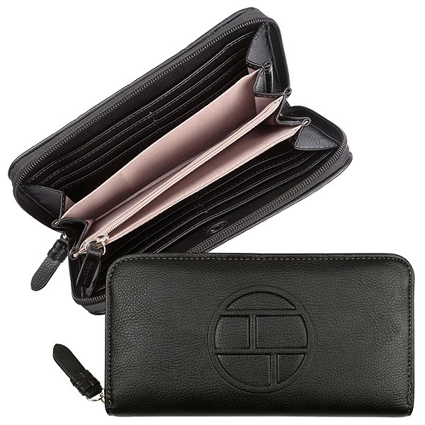 Tom Tailor Rosabel long zip wallet, black.