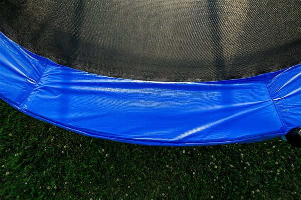 Trampoline G21 SpaceJump, 366 cm, blue, with safety net + free steps Features/technology