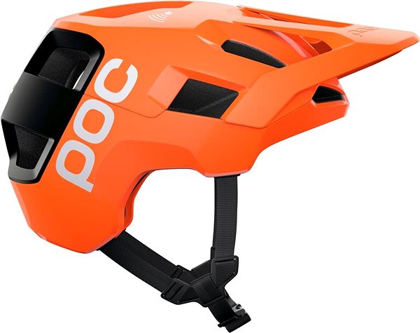 Prilba na bicykel POC Kortal Race MIPS Fluorescent Orange AVIP/Uranium Black Matt MLG Bočný pohľad