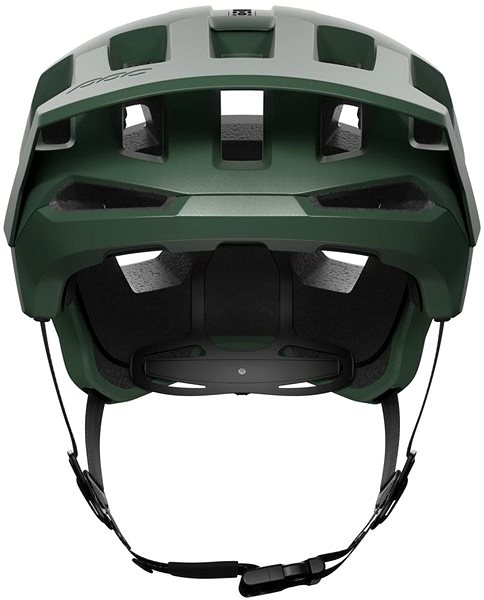 Kerékpáros sisak POC Kortal Race MIPS Epidote sisak, Green/Uranium Black Metallic/Matt Képernyő