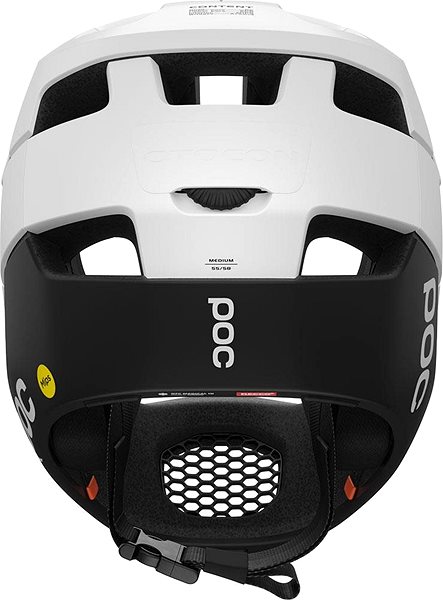 Kerékpáros sisak POC sisak Otocon Race MIPS Hydrogen White/Uranium Black Matt SML Hátoldal