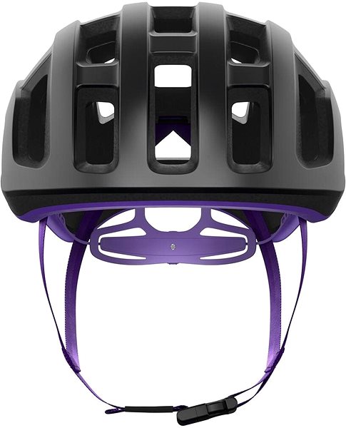 Kerékpáros sisak POC Ventral Lite Sisak Uranium Black/Sapphire Purple Matt SML Képernyő