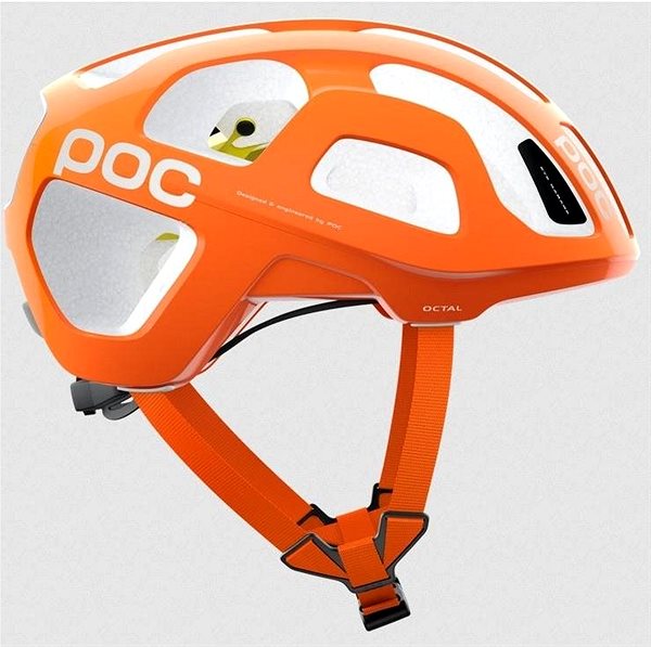 Prilba na bicykel POC prilba Octal MIPS Fluorescent Orange AVIP MED Bočný pohľad