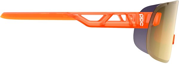 Kerékpáros szemüveg POC Elicit Fluorescent Orange Translucent/Clarity Road Gold ...