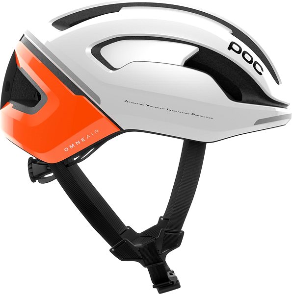 Prilba na bicykel POC Omne Beacon MIPS Fluorescent Orange AVIP/Hydrogen White L ...