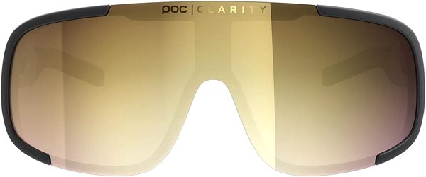 Kerékpáros szemüveg POC Aspire Uranium Black/Clarity Road/Partly Sunny Gold ...