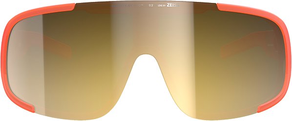 POC Aspire Fluo cycling glasses. Orange Translucent/Clarity Road/Partly Sunny Gold One .