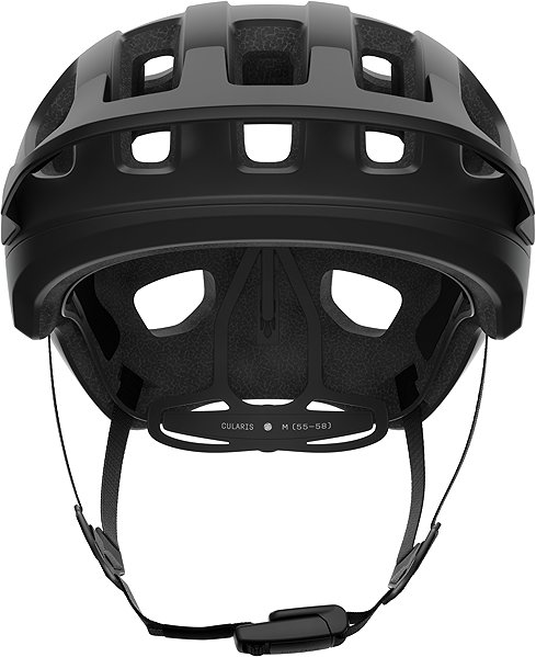 Kerékpáros sisak POC Cularis Uranium Black Matt/Hydrogen White w. Logo LRG ...