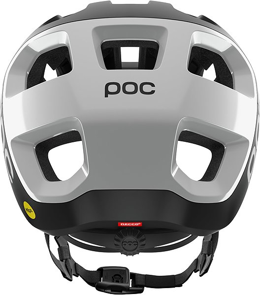 Kerékpáros sisak POC Cularis Uranium Black Matt/Hydrogen White w. Logo LRG ...