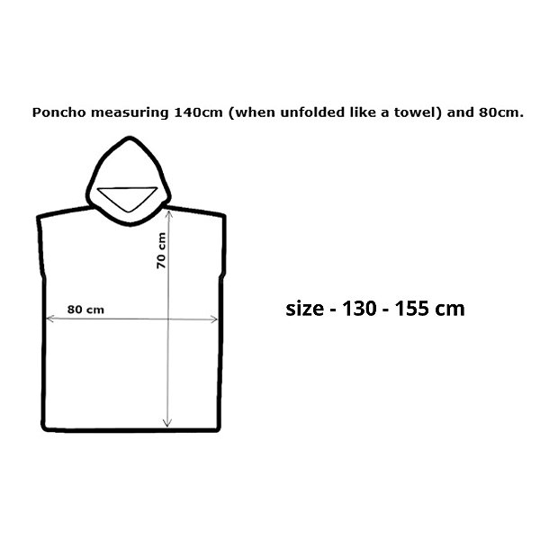 Aqua Speed Towelling Poncho Kids, turquoise 155-160 cm .