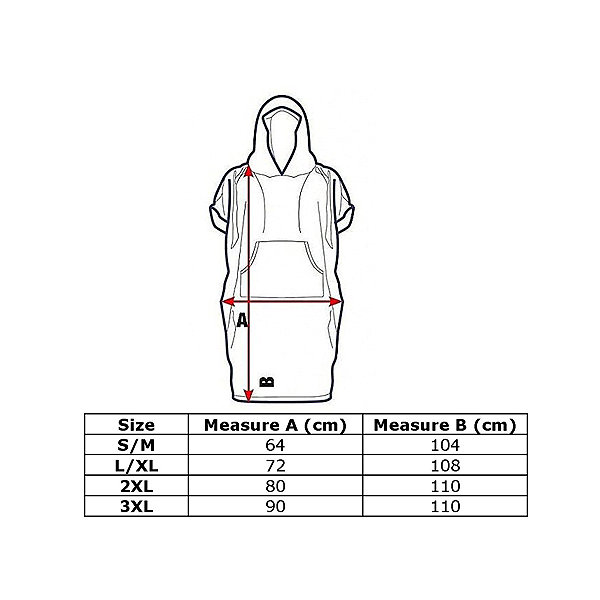 Agama towel poncho Bamboo towel poncho, size S/M salmon.