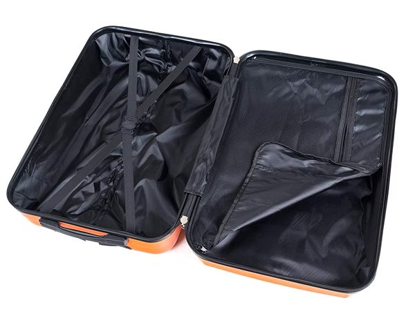 Travel case ABS29 Rolling suitcase, small, orange .