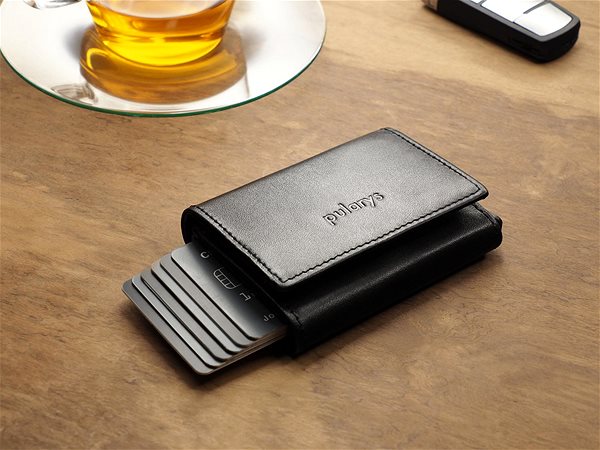 Peňaženka Pularys Pánska kožená peňaženka čierna, 172713101 ...