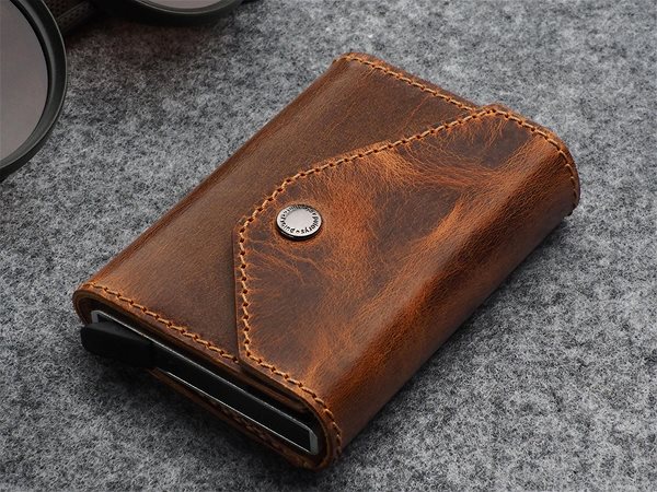 Peňaženka Pularys Pánska kožená peňaženka hnedá, 174631007 ...