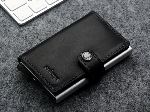 Peňaženka Pularys Pánska kožená peňaženka čierna, 167214101 ...