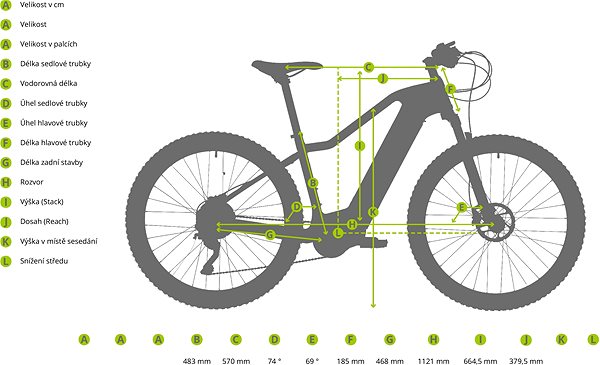 Elektromos kerékpár Ratikon eCT 8.1 Műszaki vázlat