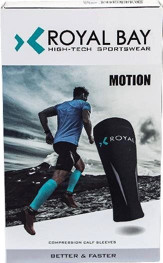 Cyklistické návleky na nohy Royal Bay Motion – Kompresné lýtkové návleky – Čierne/M ...