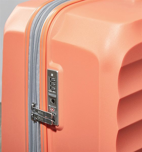 Cestovný kufor ROCK TR-0212 S, oranžová Vlastnosti/technológia