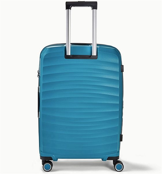 Cestovný kufor ROCK TR-0212 M, modrý Zadná strana