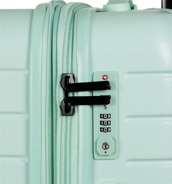Cestovný kufor ROCK TR-0214 S, svetlo zelený Vlastnosti/technológia