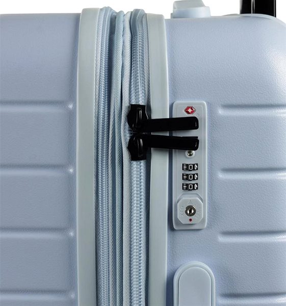 Cestovný kufor ROCK TR-0214 M, svetlo modrá Vlastnosti/technológia