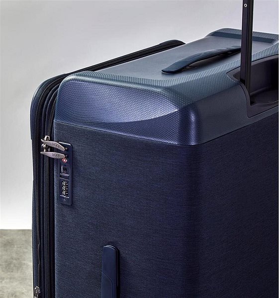 Cestovný kufor ROCK TR-0206 M, tmavo modrý Vlastnosti/technológia