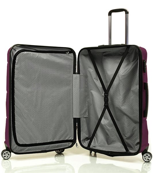 Cestovný kufor ROCK TR-0230/3 L ABS – fialová ...