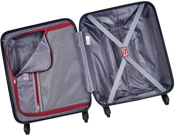 Travel case Modo by Roncato suitcase VENUS 66 cm, 4 wheels, black .