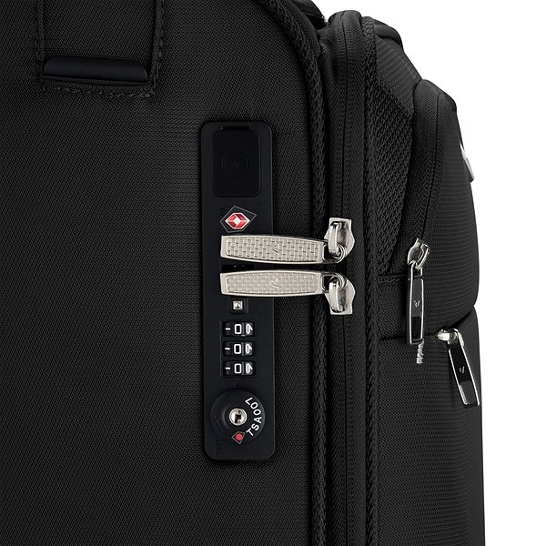 Cestovný kufor Roncato JOY S, TOP POCKET USB, čierna Vlastnosti/technológia